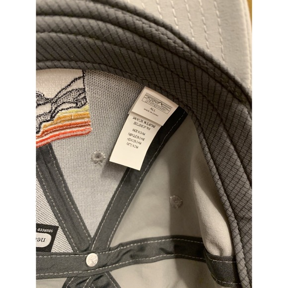 Patagonia Line Logo Ridge Channel Watcher Hat Cap Adjustable SnapBack Gray - Picture 5 of 7